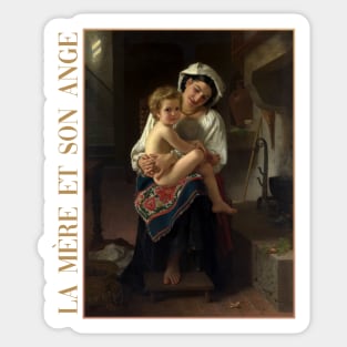 Mother Gazing at her Child by Bouguereau Sticker